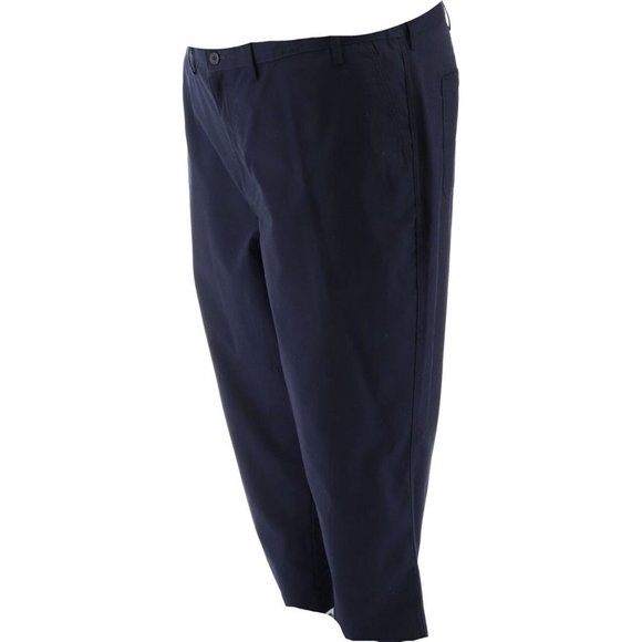 NWT LANDS' END MEN'S BIG BASIC WORK DRESS PANTS TRUE NAVY 50X29 - Picture 2 of 9